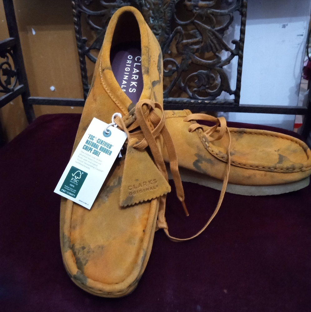Clark's Tumeric Camouflage Leather Upper NO BOX🚫